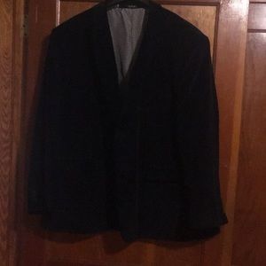 Black cords sport coat 56R